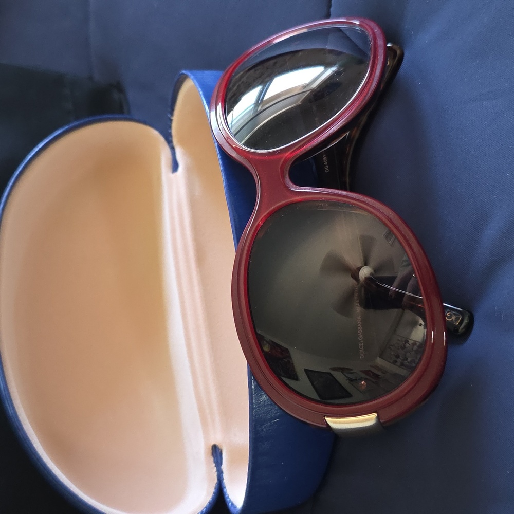 Vintage Dolce & Gabbana Burgundy Sunglasses